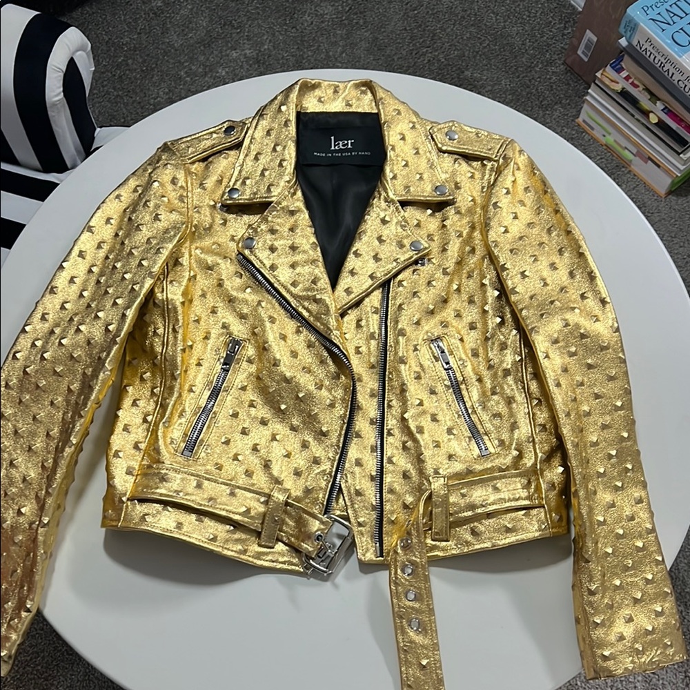 Laer Leather Biker Jacket